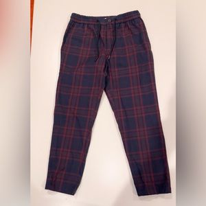 Topman - Cropped Plaid Pants
